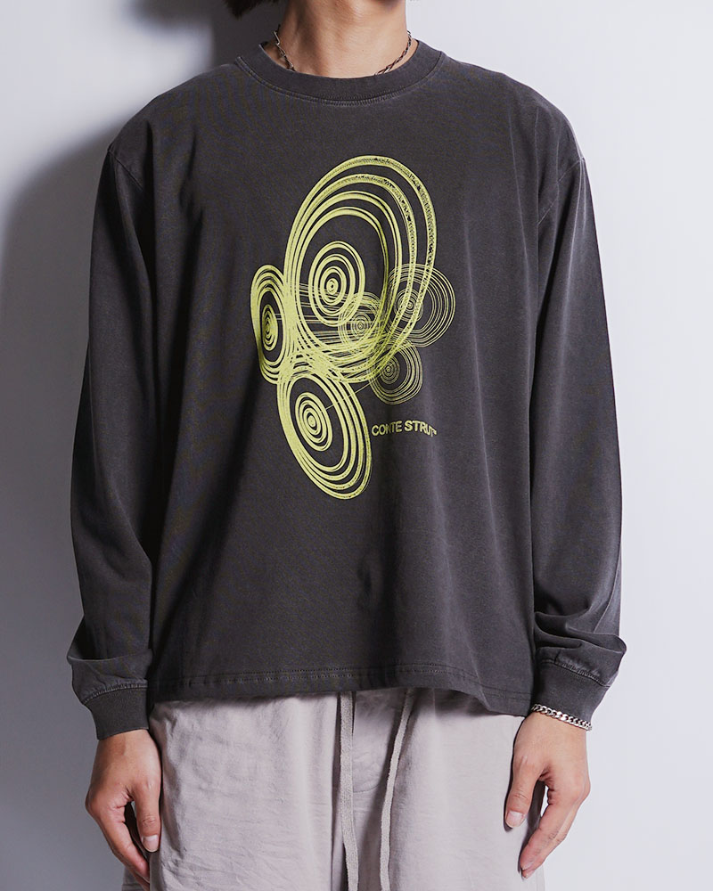 3D LOGO L/S TEE -BLACK-