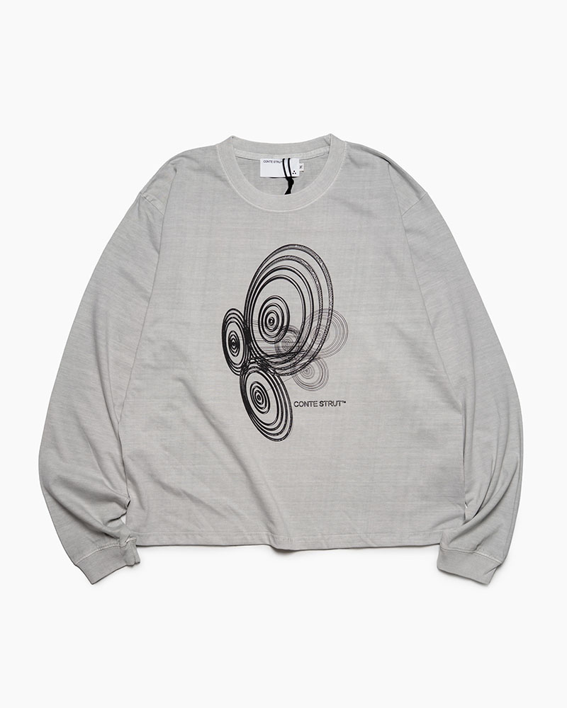 3D LOGO L/S TEE -HEATHER GREY-