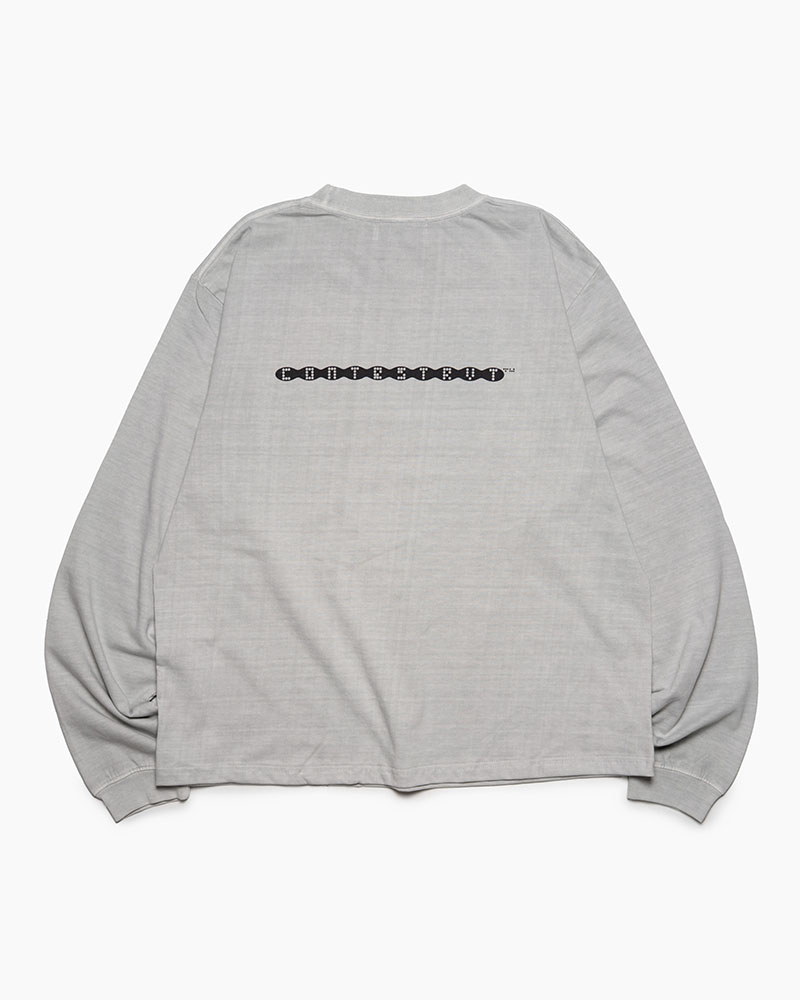 3D LOGO L/S TEE -HEATHER GREY-