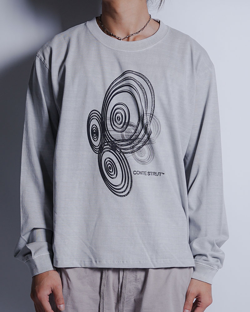 3D LOGO L/S TEE -HEATHER GREY-
