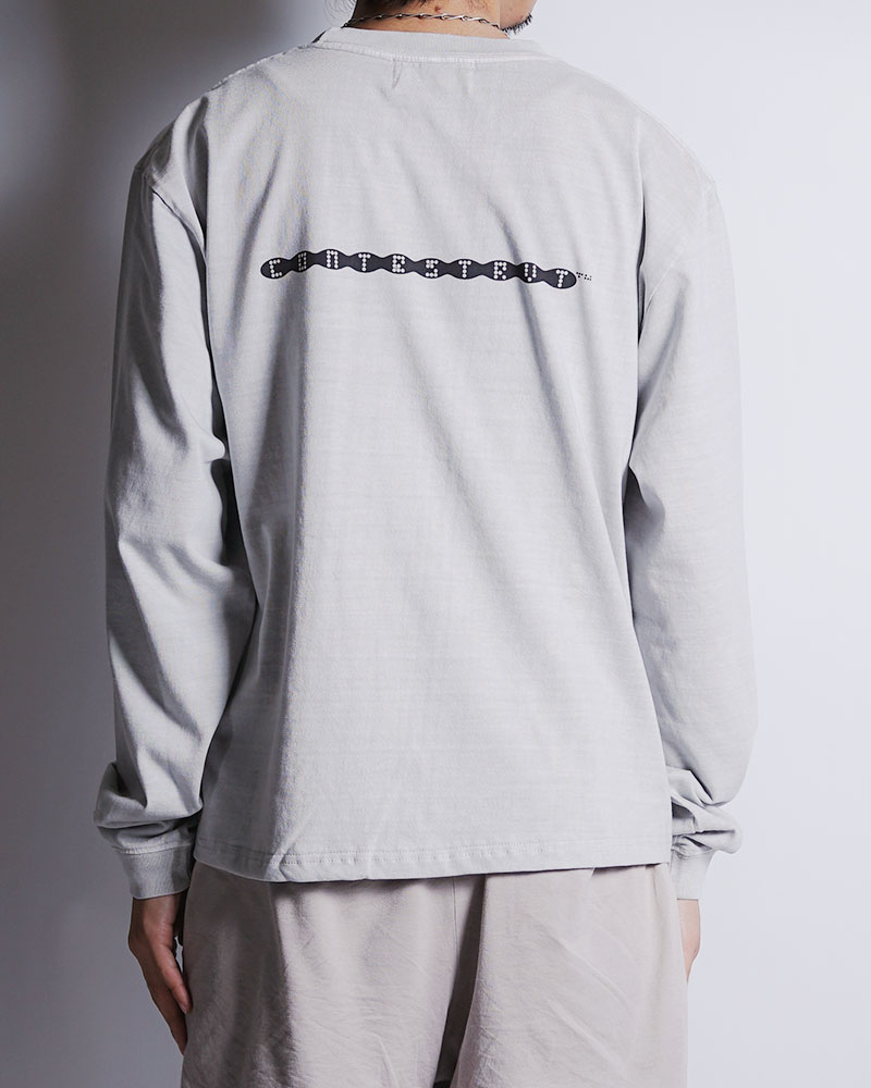 3D LOGO L/S TEE -HEATHER GREY-