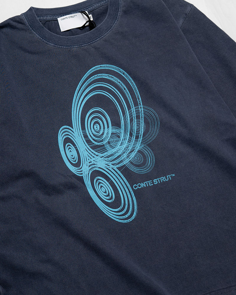 3D LOGO L/S TEE -NAVY-