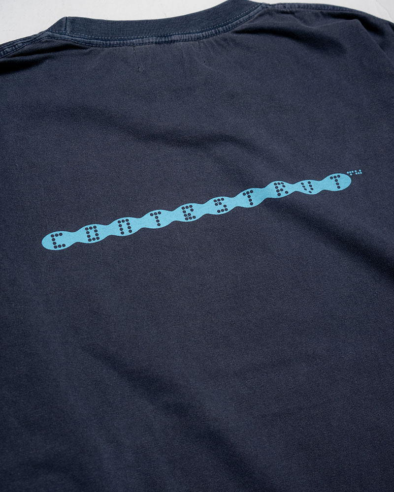 3D LOGO L/S TEE -NAVY-