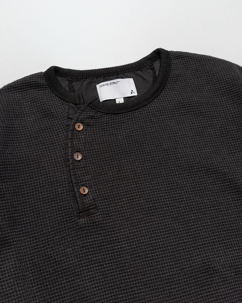 THERMAL LSTEE (DYED) -BLACK-