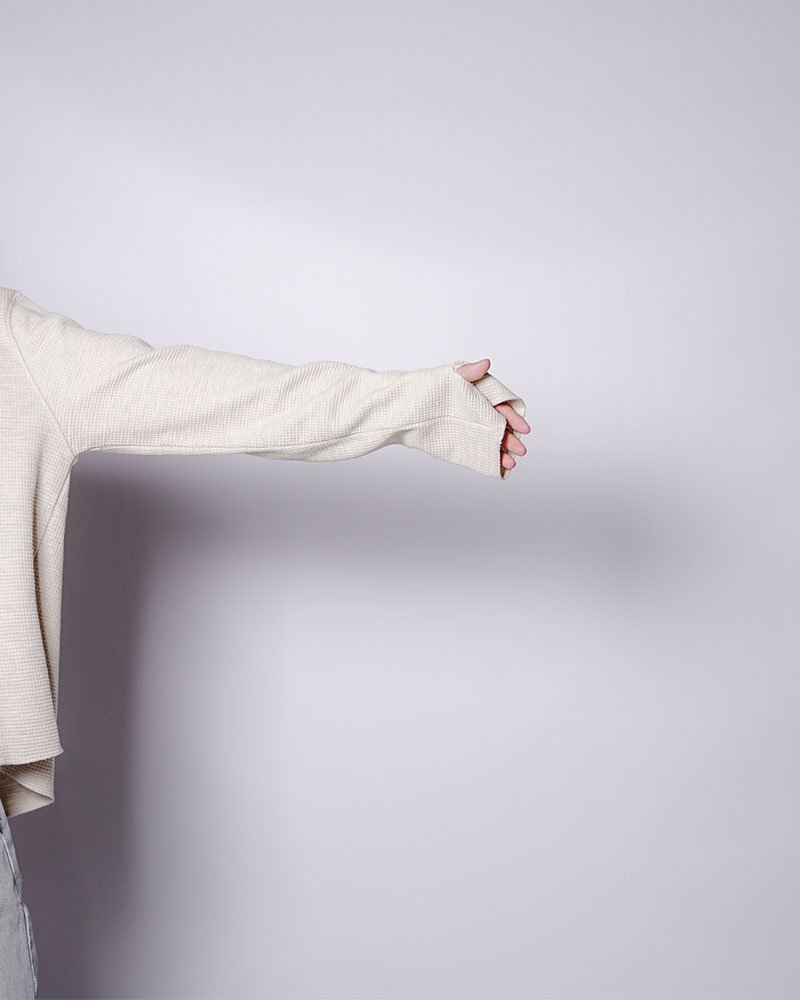 THERMAL LSTEE (DYED) -OFF WHITE-