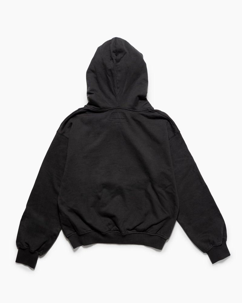 DOUBLE-CURVE ZIP HOODIE -SUMI-