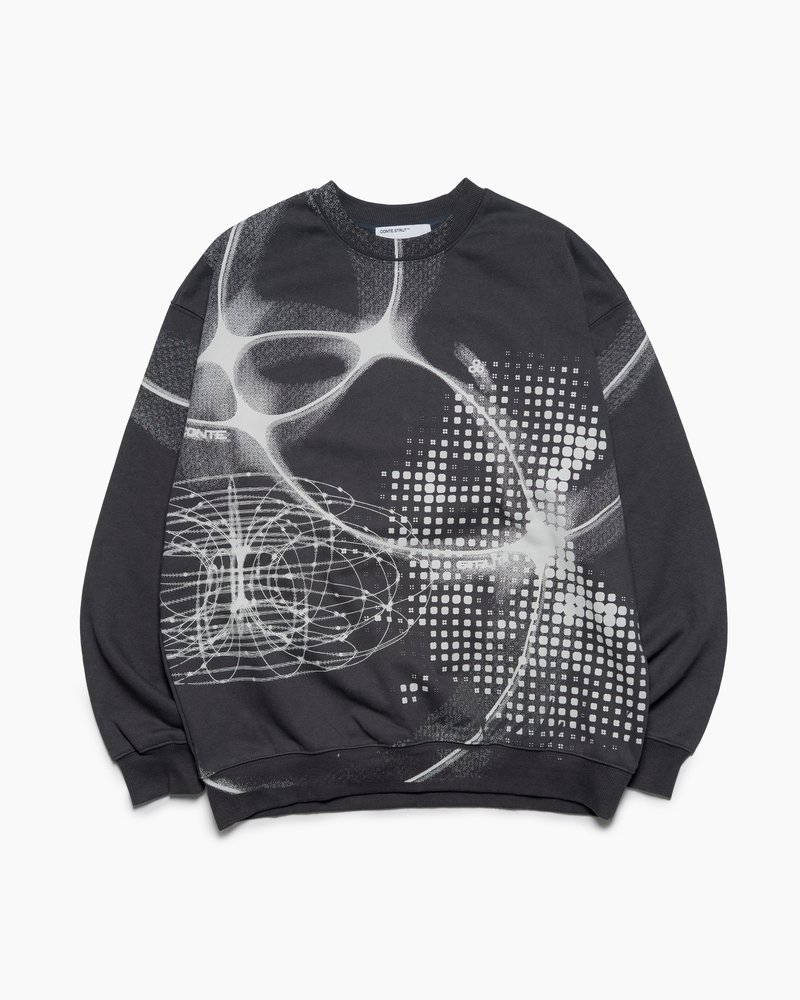 FULL-SIZE GRAPHIC PRINT CREW -SUMI-
