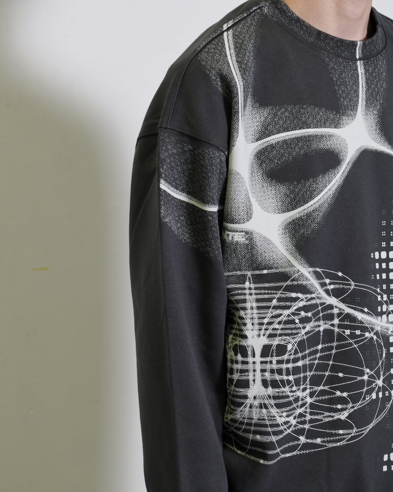 FULL-SIZE GRAPHIC PRINT CREW -SUMI-