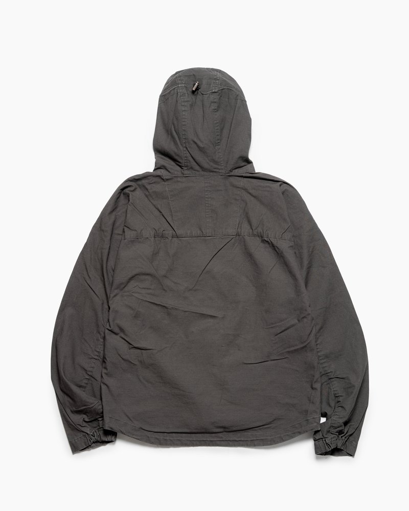 TREATED CURVED ZIP MOUNTAIN PARKA -GREY-