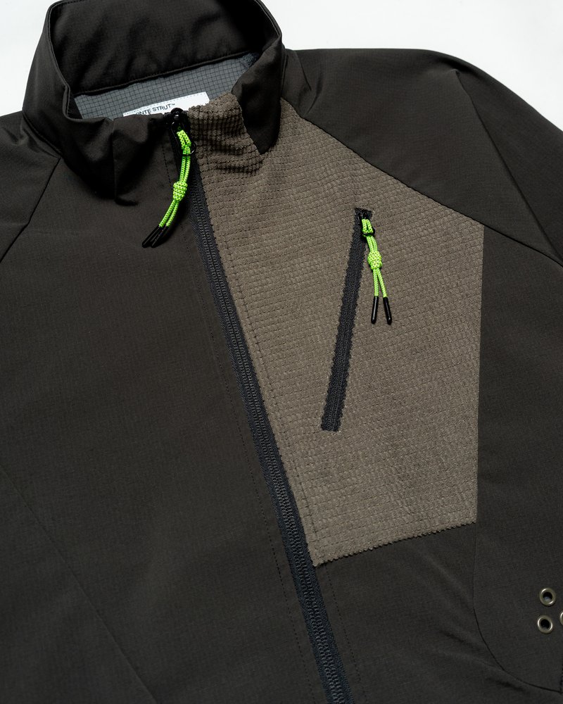 NYLON SWITCHING JKT -CHARCOAL-