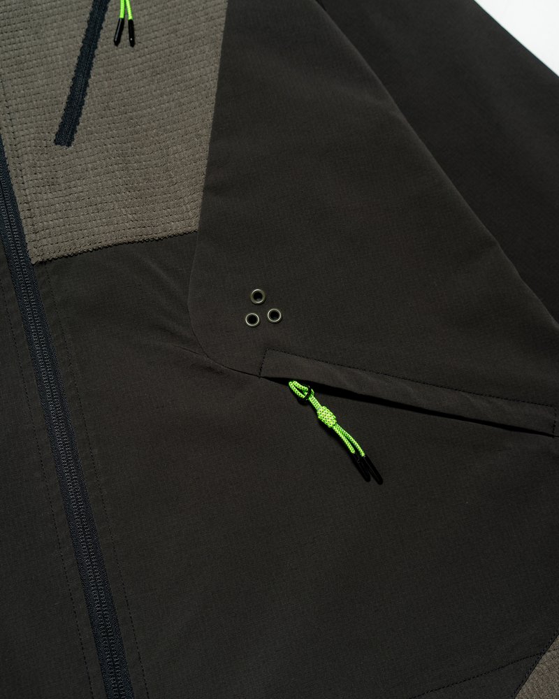 NYLON SWITCHING JKT -CHARCOAL-