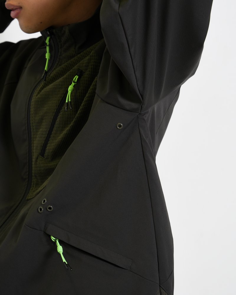 NYLON SWITCHING JKT -CHARCOAL-