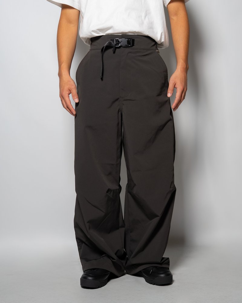 NYLON SWITCHING PANTS -CHARCOAL-