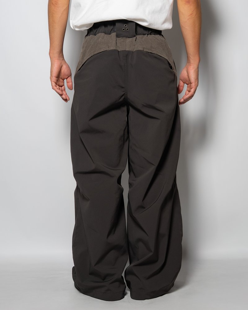 NYLON SWITCHING PANTS -CHARCOAL-