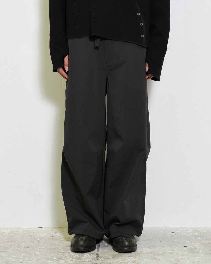 NYLON SWITCHING PANTS -CHARCOAL-