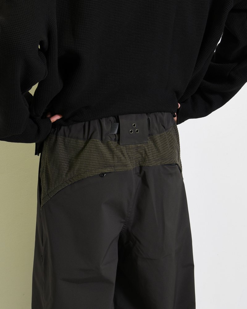 NYLON SWITCHING PANTS -CHARCOAL-
