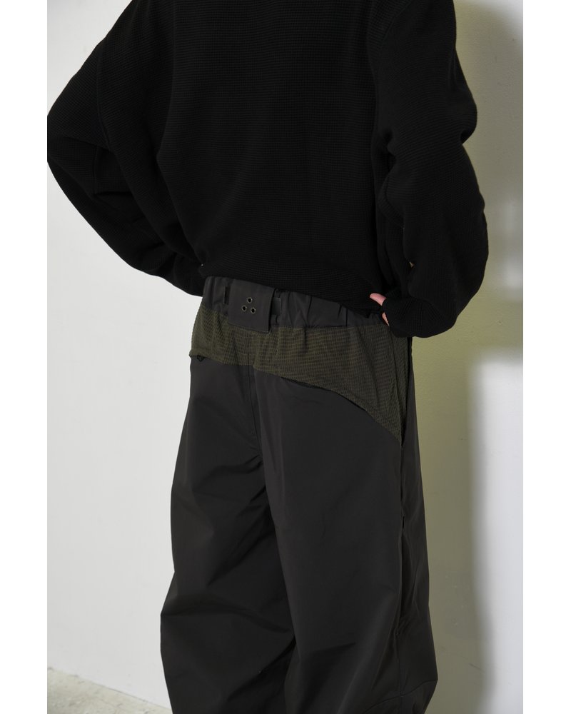 NYLON SWITCHING PANTS -CHARCOAL-