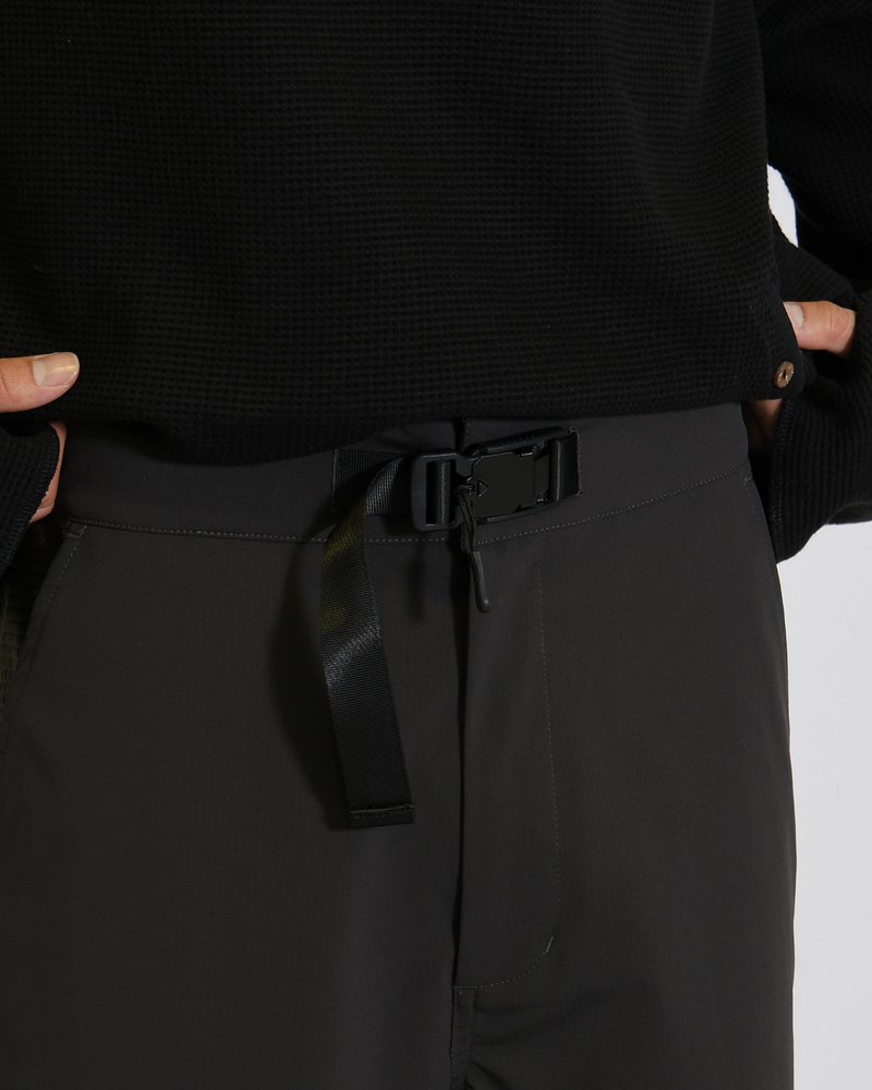 NYLON SWITCHING PANTS -CHARCOAL-
