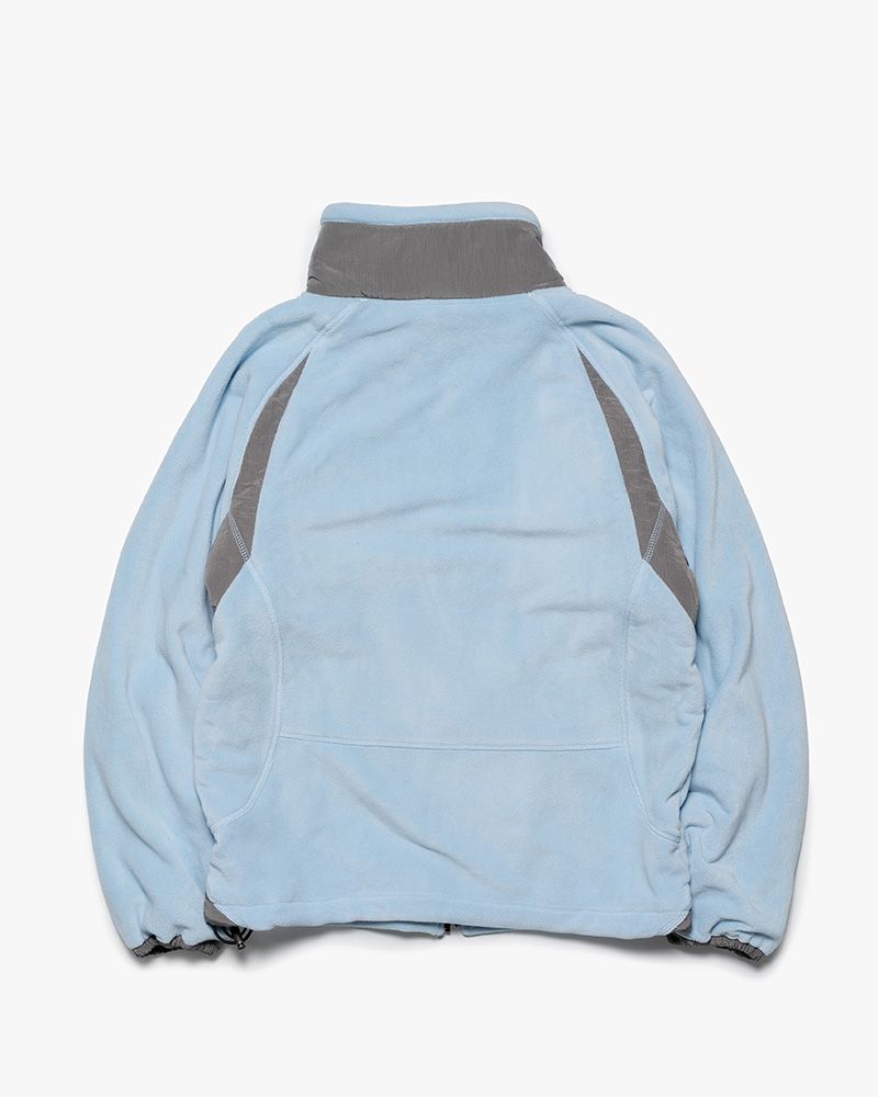 FLEECE / NYLON HYBRID JACKET -L.BLUE-
