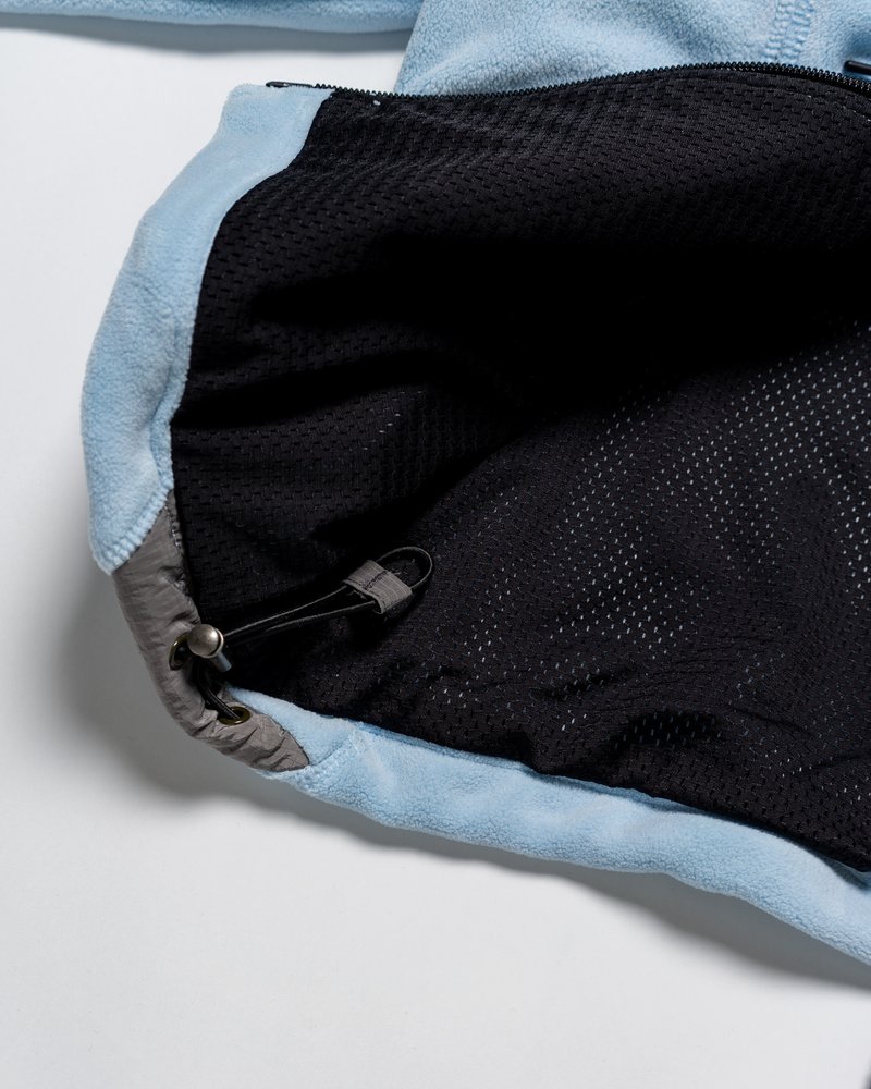 FLEECE / NYLON HYBRID JACKET -L.BLUE-