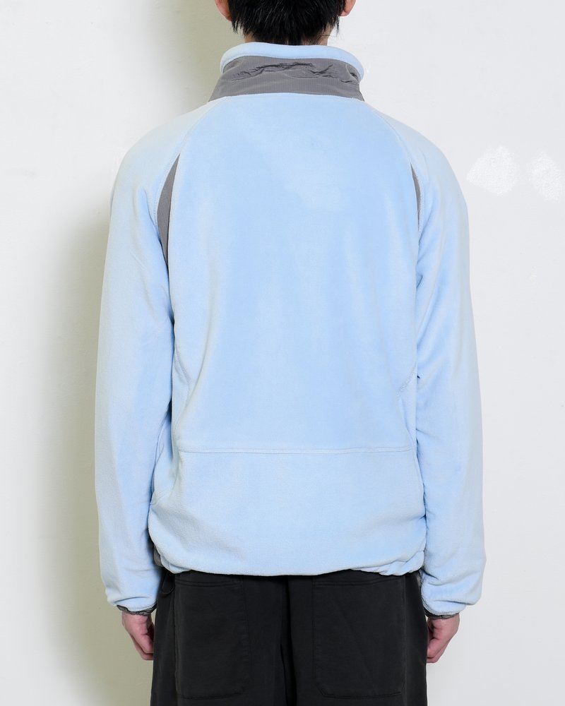 FLEECE / NYLON HYBRID JACKET -L.BLUE-