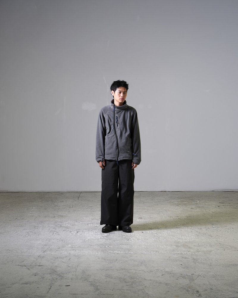 FLEECE / NYLON HYBRID JACKET -L.BLUE-