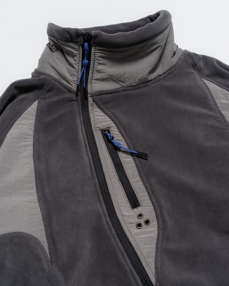 FLEECE / NYLON HYBRID JACKET -SUMI-