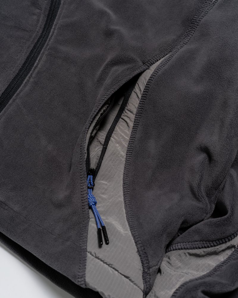 FLEECE / NYLON HYBRID JACKET -SUMI-