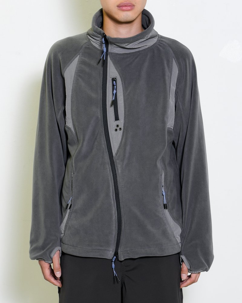 FLEECE / NYLON HYBRID JACKET -SUMI-