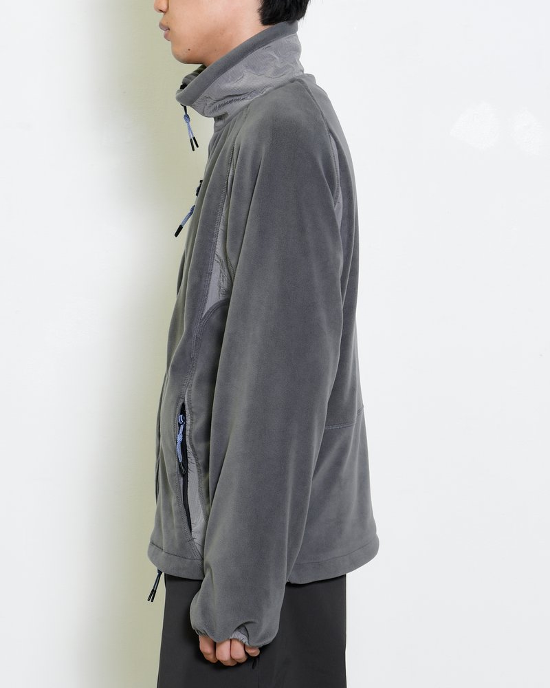 FLEECE / NYLON HYBRID JACKET -SUMI-