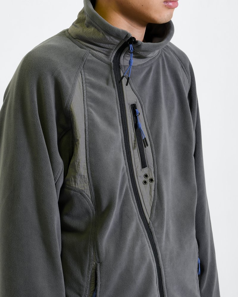 FLEECE / NYLON HYBRID JACKET -SUMI-