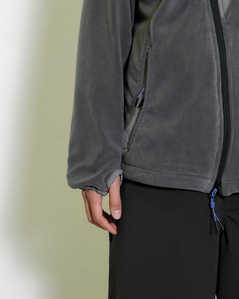 FLEECE / NYLON HYBRID JACKET -SUMI-