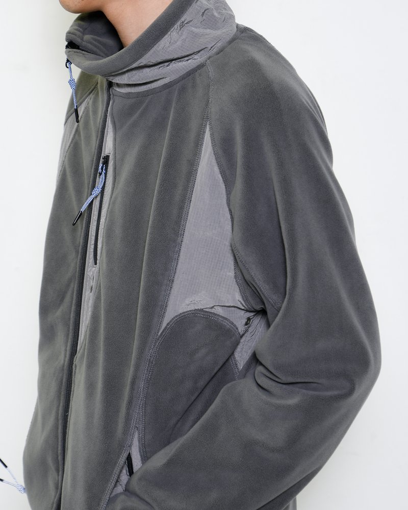 FLEECE / NYLON HYBRID JACKET -SUMI-