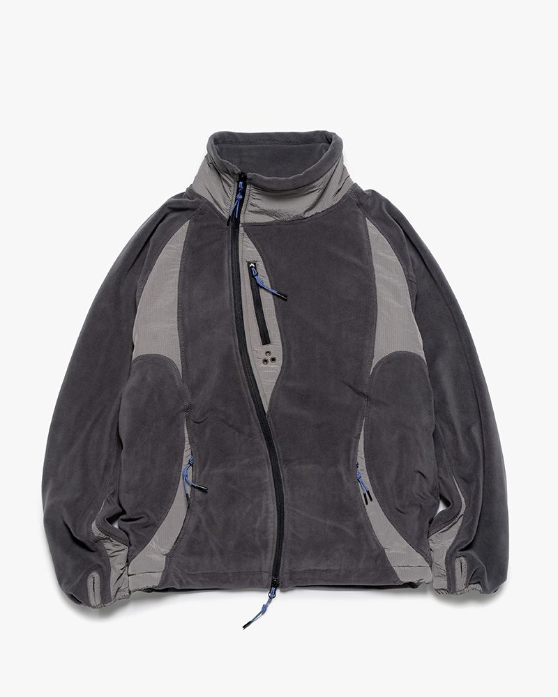 FLEECE / NYLON HYBRID JACKET -SUMI-