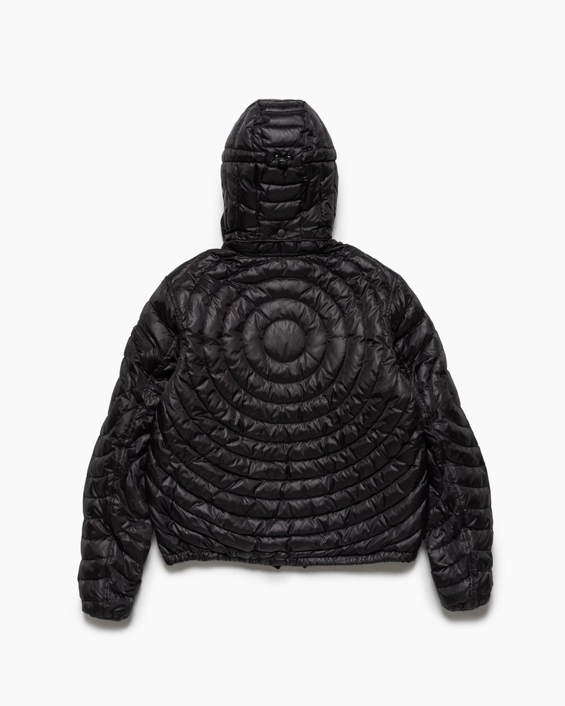 CIRCLE QUILTED DOWN JACKET -BLACK-