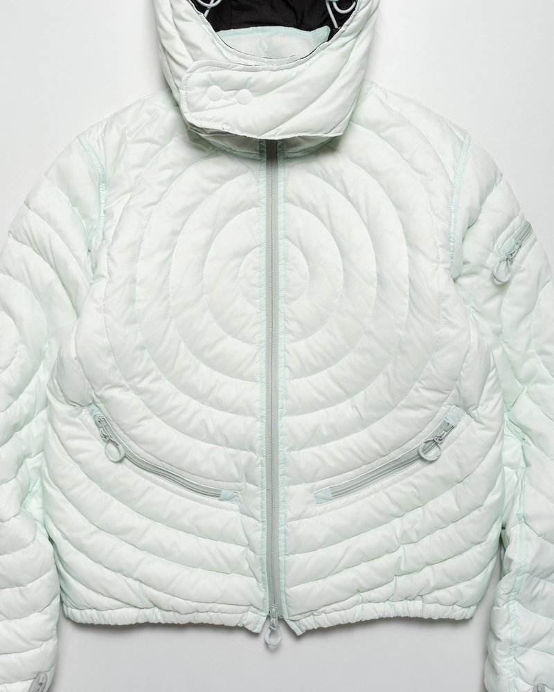 CIRCLE QUILTED DOWN JACKET -MINT-