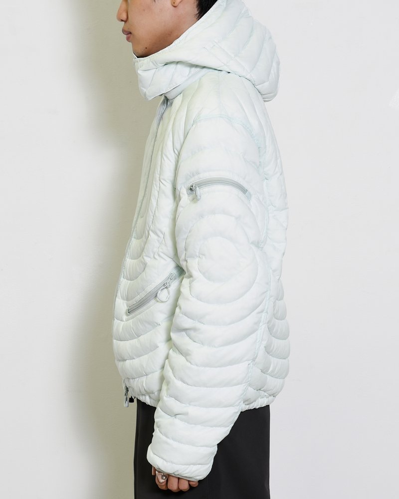 CIRCLE QUILTED DOWN JACKET -MINT-