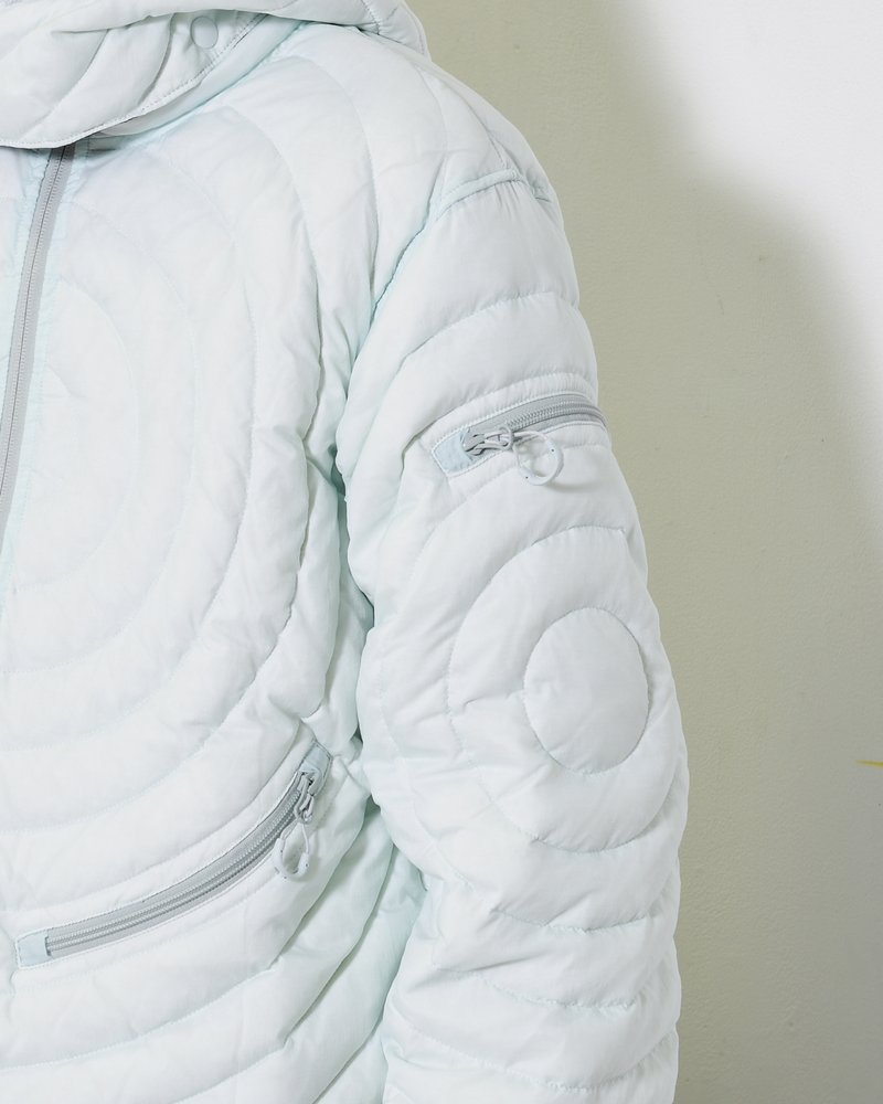 CIRCLE QUILTED DOWN JACKET -MINT-