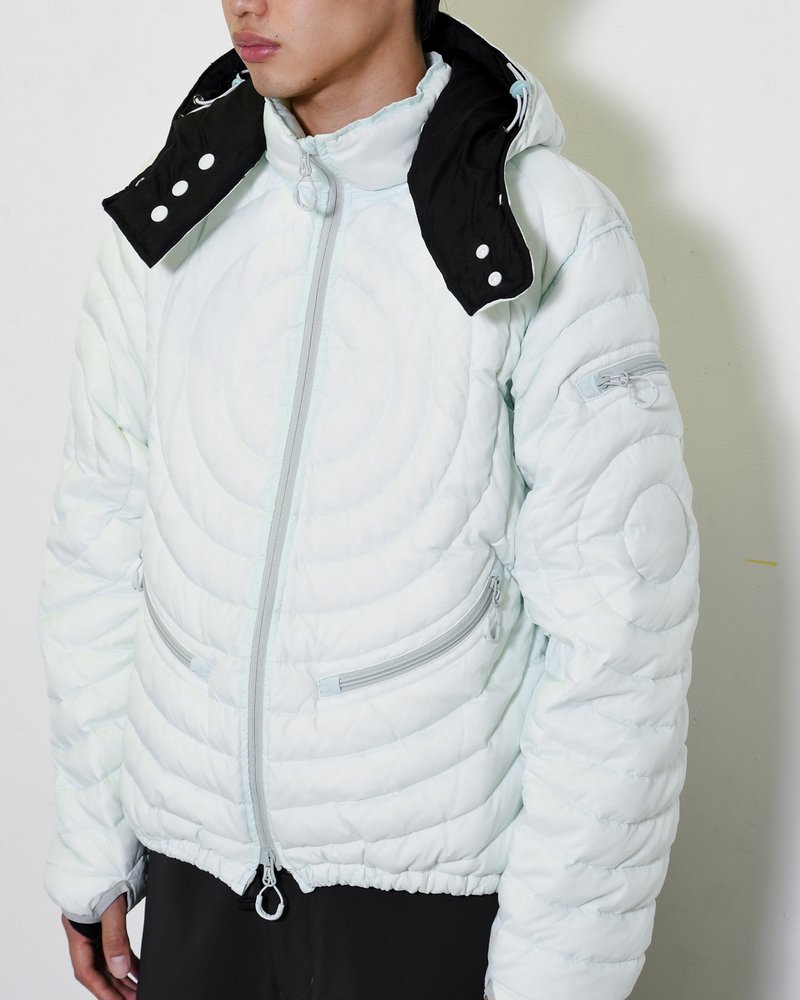 CIRCLE QUILTED DOWN JACKET -MINT-