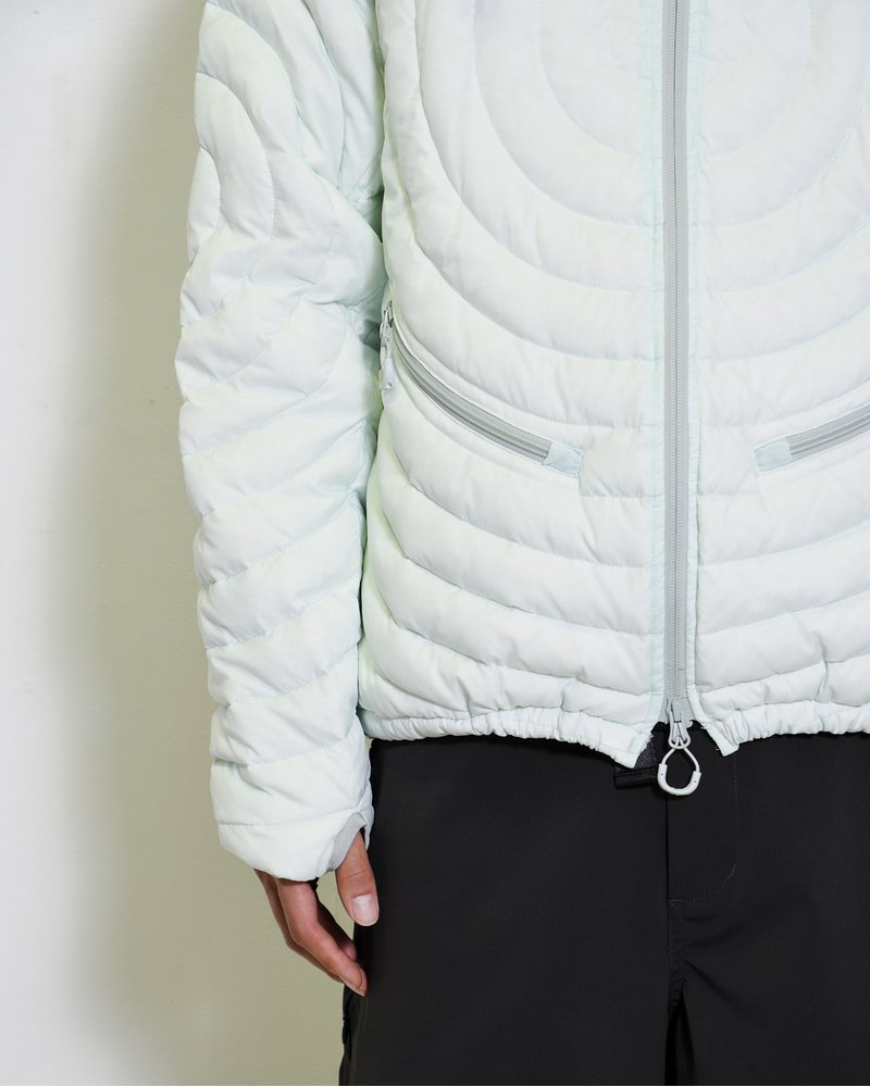 CIRCLE QUILTED DOWN JACKET -MINT-