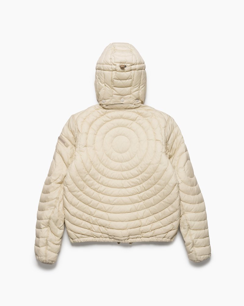 CIRCLE QUILTED DOWN JACKET -OFF-WHITE-