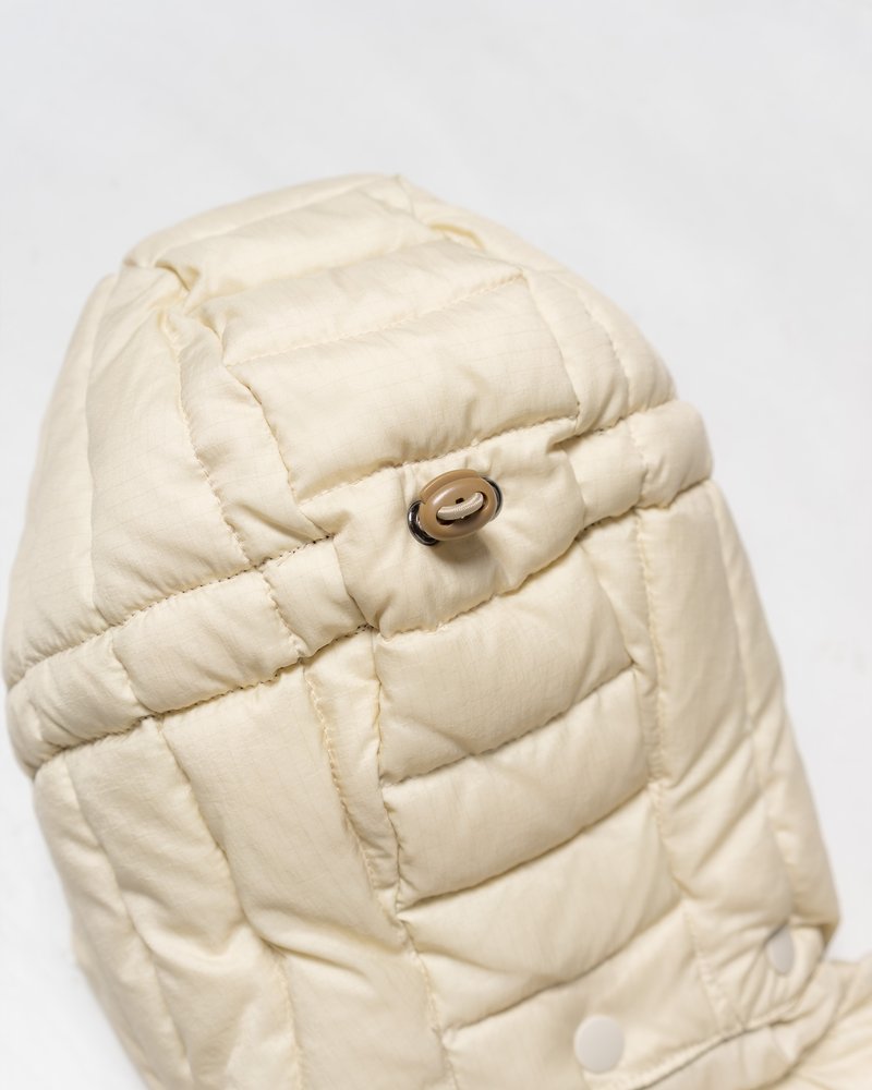 CIRCLE QUILTED DOWN JACKET -OFF-WHITE-