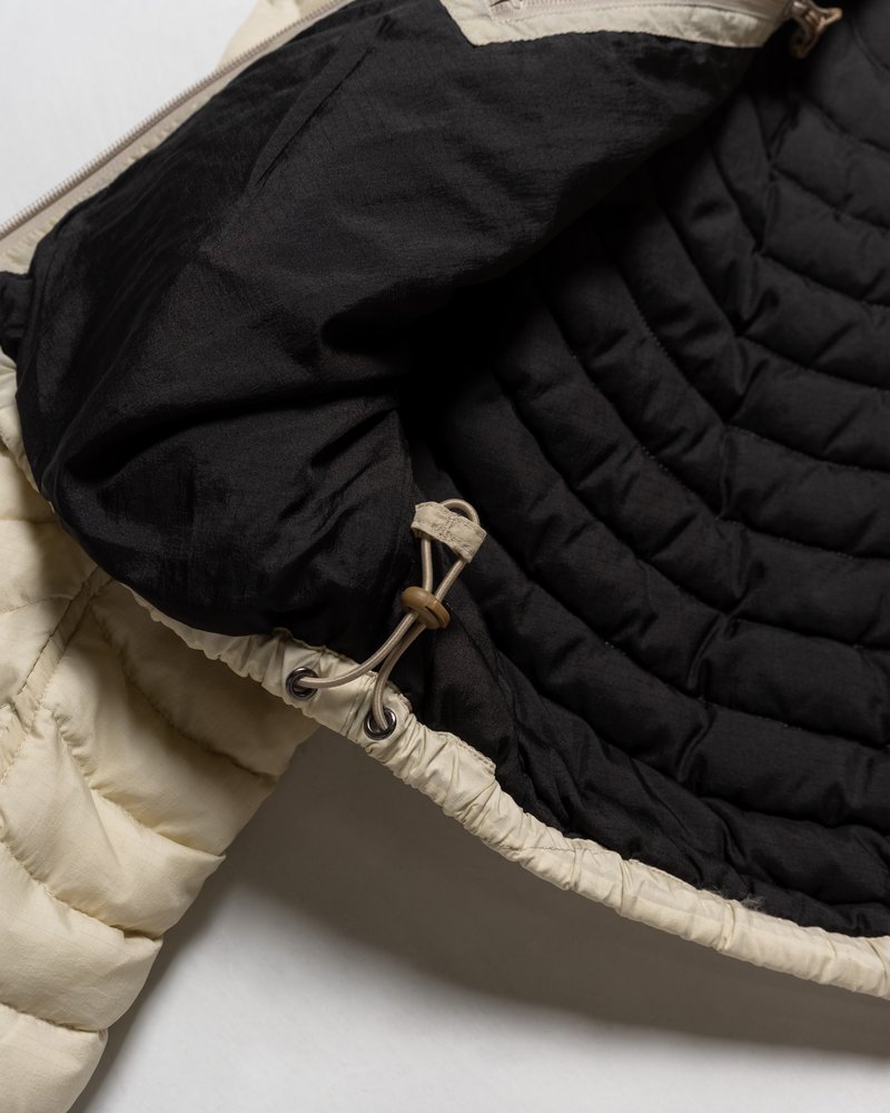 CIRCLE QUILTED DOWN JACKET -OFF-WHITE-