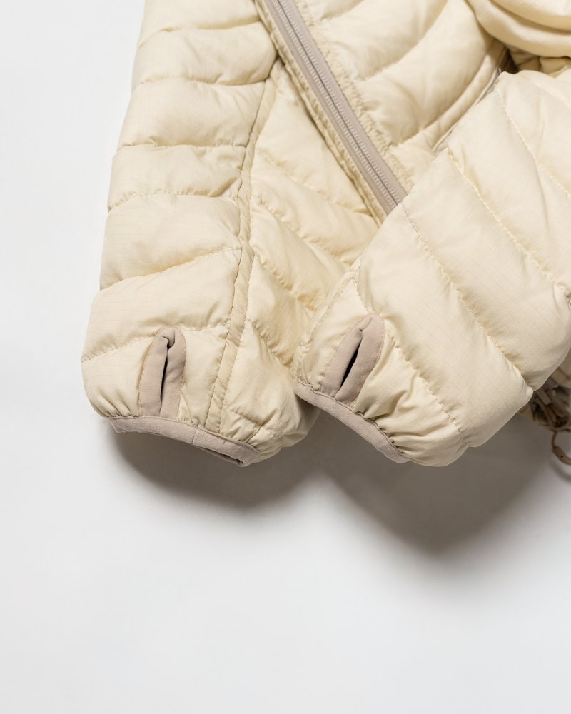 CIRCLE QUILTED DOWN JACKET -OFF-WHITE-
