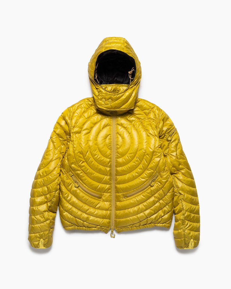 CIRCLE QUILTED DOWN JACKET -YELLOW-