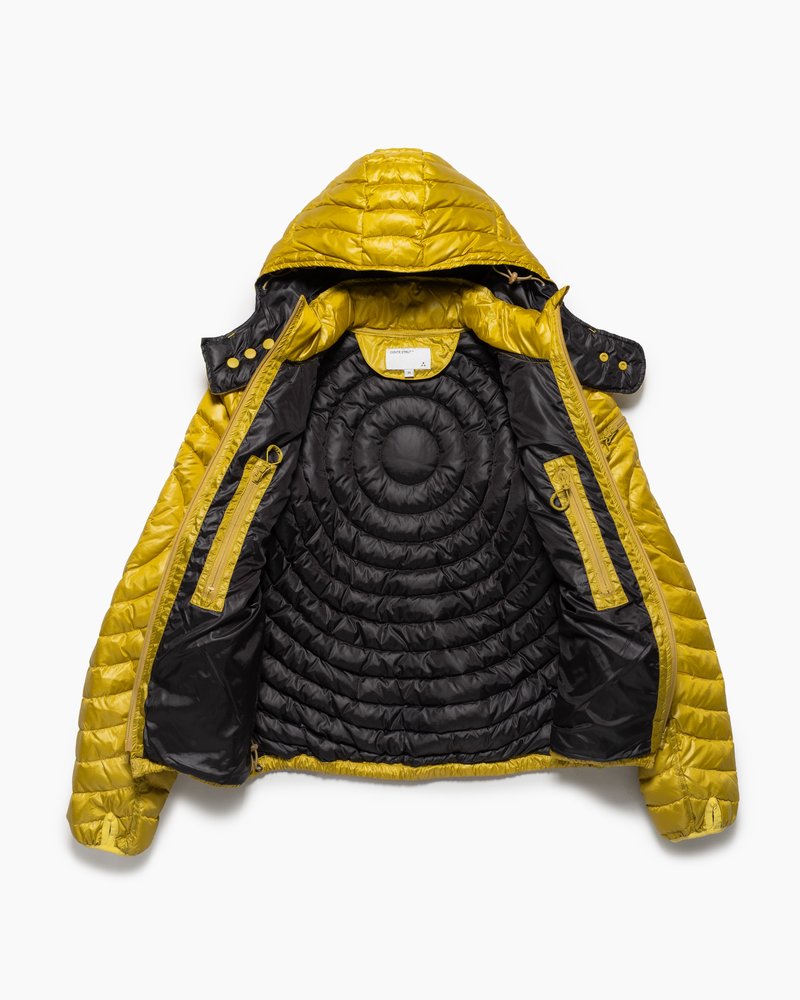 CIRCLE QUILTED DOWN JACKET -YELLOW-