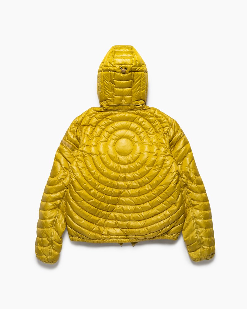 CIRCLE QUILTED DOWN JACKET -YELLOW-