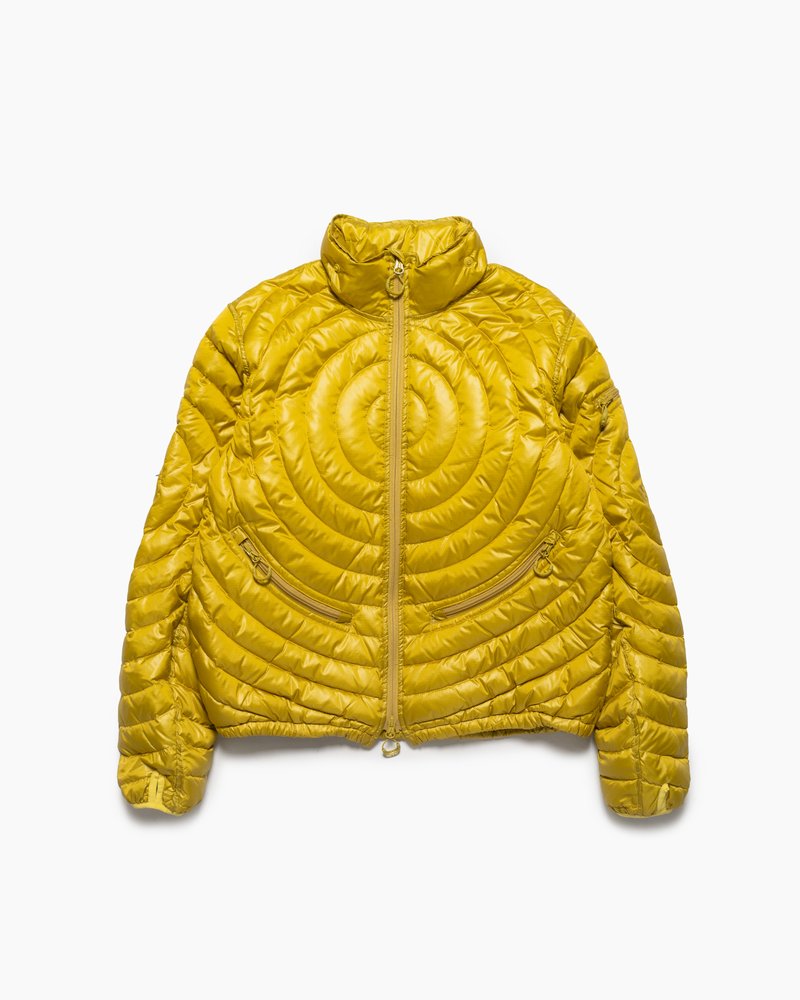 CIRCLE QUILTED DOWN JACKET -YELLOW-