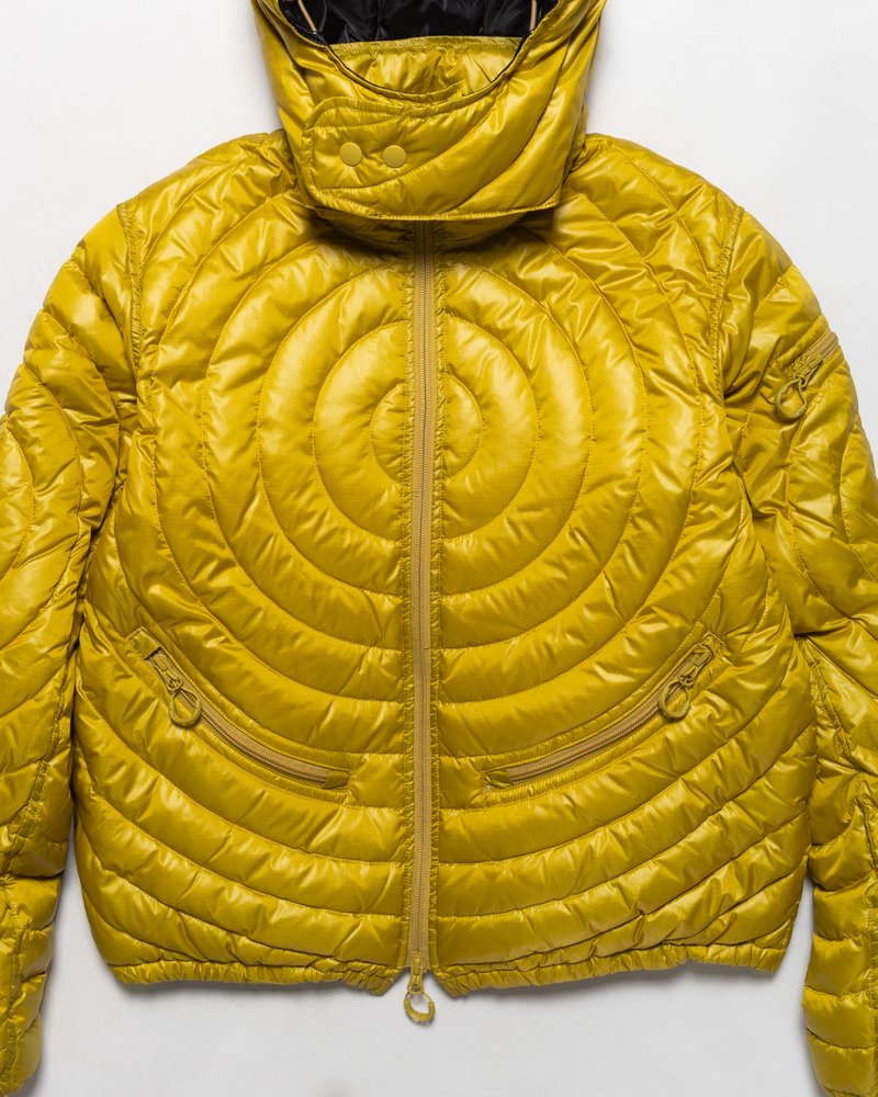 CIRCLE QUILTED DOWN JACKET -YELLOW-