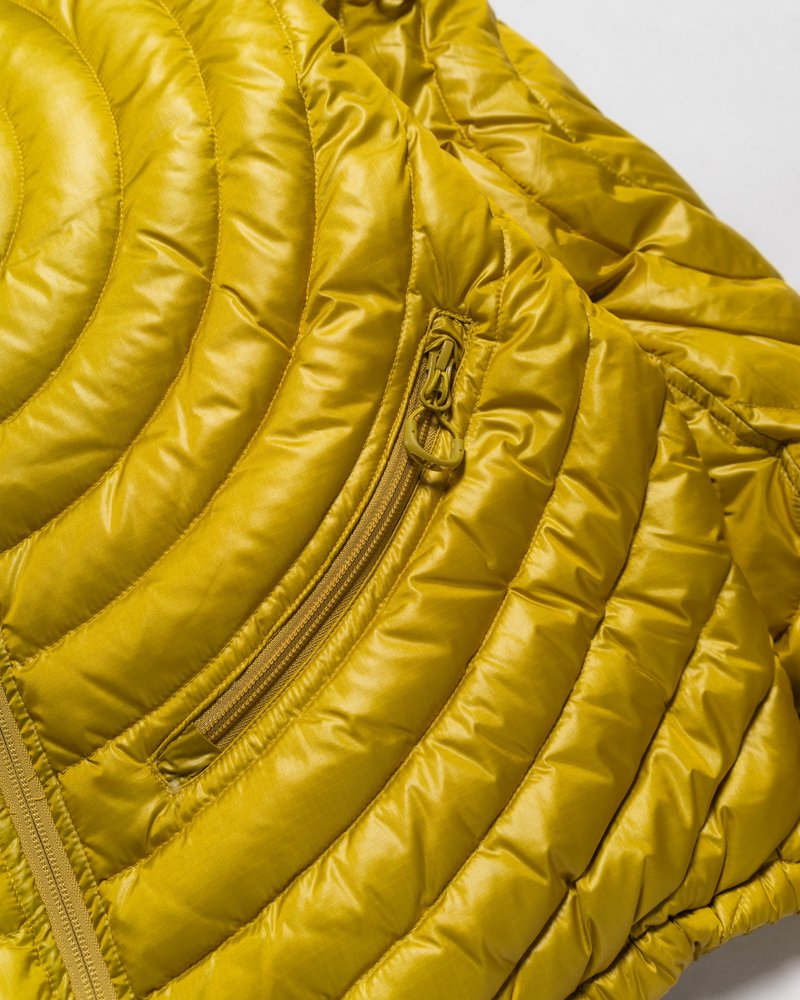CIRCLE QUILTED DOWN JACKET -YELLOW-